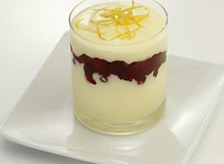 Parfaits au citron et aux bleuets