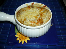 soupe à l'oignon